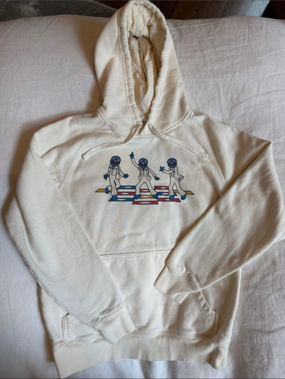 Sesame Street Fever Grover Graphic Sweatshirt - White